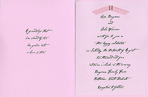 Invitation interior